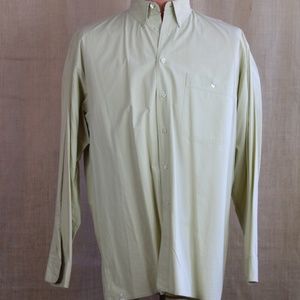 JAEGER Luxury Cotton Pale Chartreuse Shirt